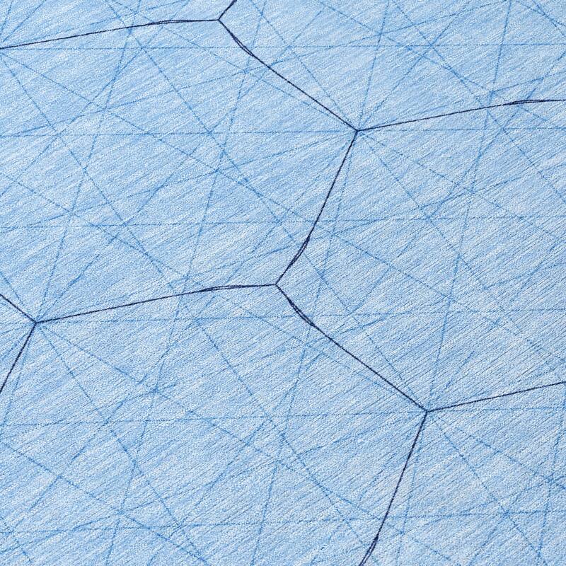 Machine Washable Indoor/ Outdoor Mosaic Geo Chantille Rug