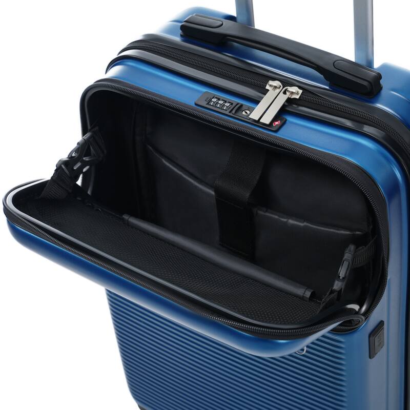 Luggage Sets 5 Piece with Half-opening, Hardside Carry On Suitcase Set with Double Spinner Wheel, with USB Port,TSA Locks