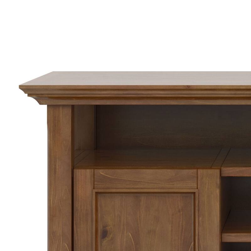 WYNDENHALL Halifax 54 inch Wide Solid Wood Transitional TV Stand - 54'' W x 18.9'' D x 31.9'' H