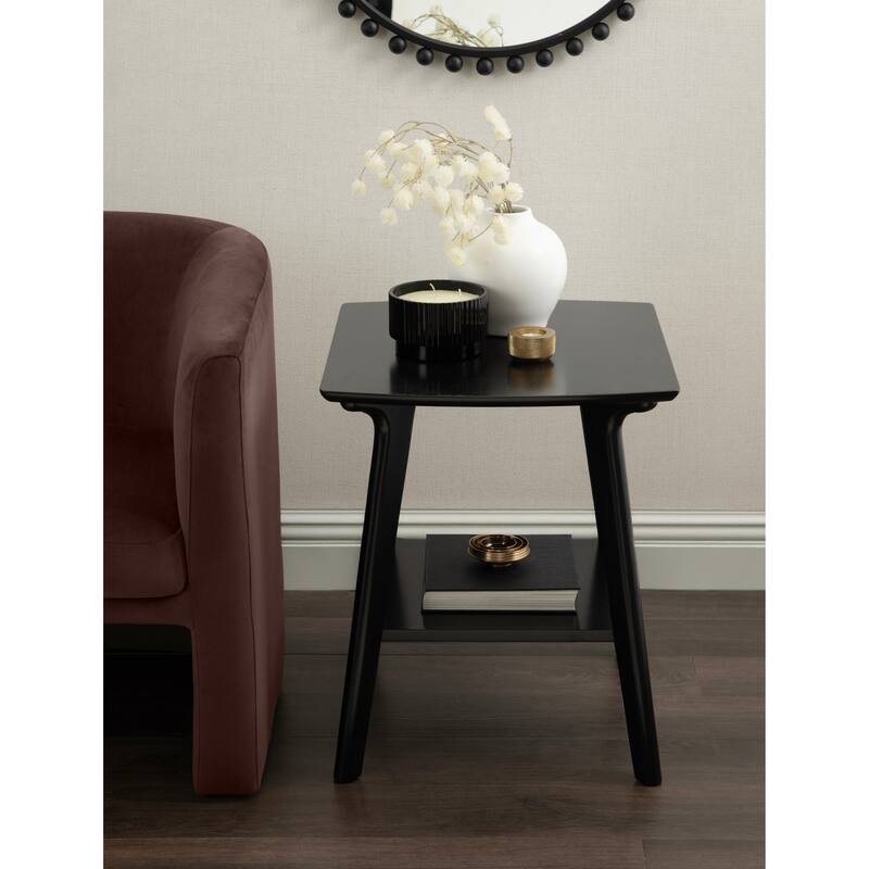 Kate and Laurel Louena Wood Side Table - 22x20x24