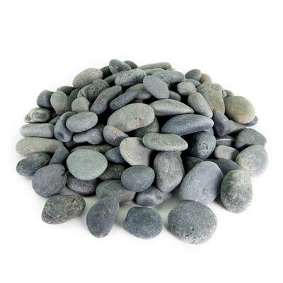 Mexican Beach Pebbles 40 lbs| Smooth Round Stones | Round Rock for Gardens, Landscape, Ponds, and Décor