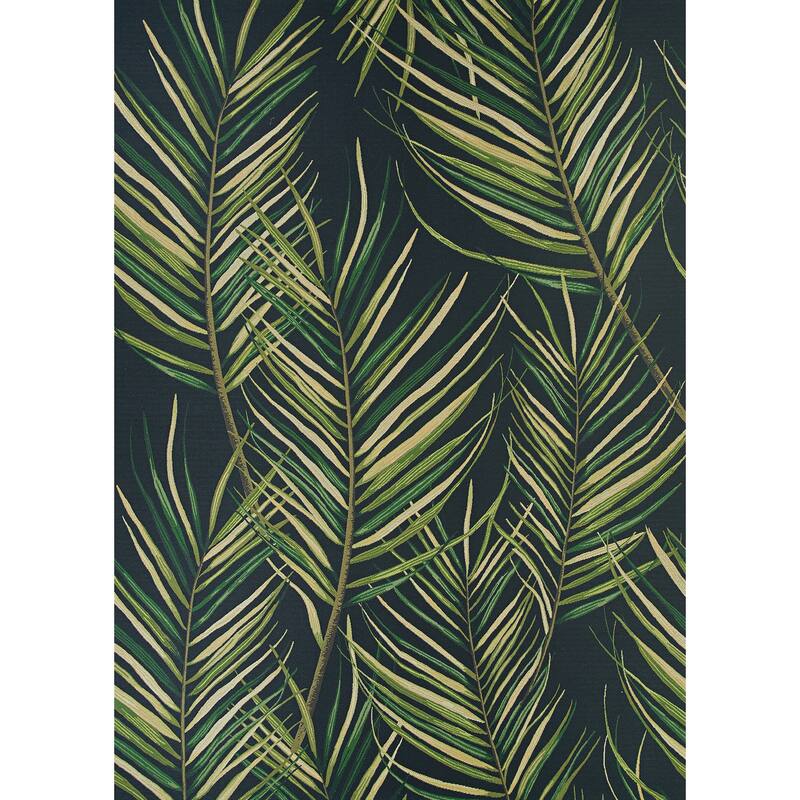 Dream Decor Rugs Gelato Grove Gray Green Indoor Outdoor Area Rug - 2'3" x 7'10" Runner - Black-Green
