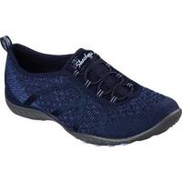 Skechers Women's Relaxed Fit Breathe Easy Fortune-Knit Slip-On Navy