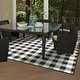 preview thumbnail 20 of 26, Style Haven Gingham Check Indoor/Outdoor Area Rug..
