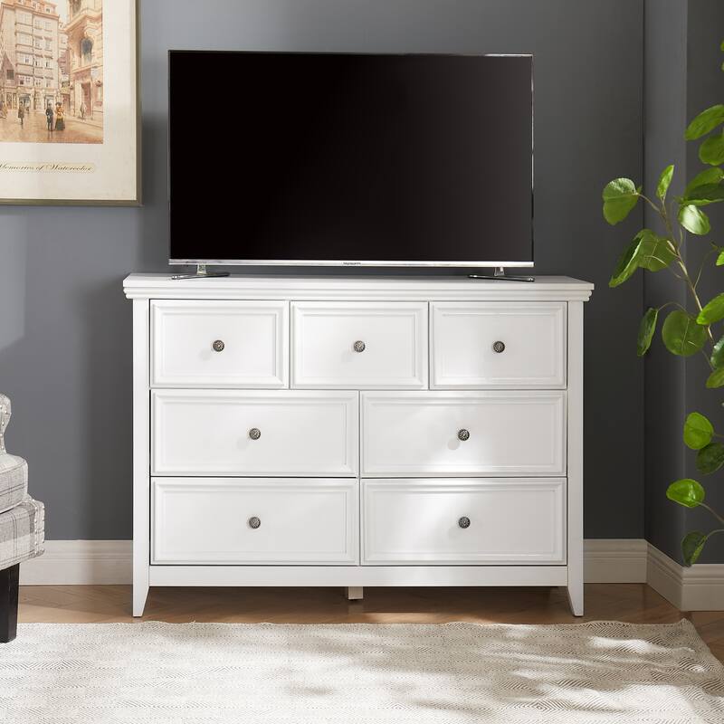 Roomfitters Modern 7 Drawers Dresser 7 Drawers Cabinet,Chest of Drawers Closet Organizers and Storage Clothes Storage Drawers