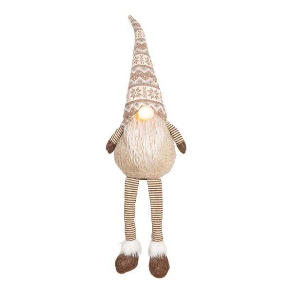 slide 2 of 2, Dangle Leg Gnome Figurine w/LED