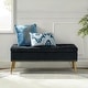 preview thumbnail 12 of 137, HULALA HOME Neptunus Modern 45.5" W Velvet Bedroom Storage Bench for End of Bed with Nailhead Trim