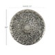 preview thumbnail 4 of 4, Silver Metal Plate Home Wall Decor with Embossed Details