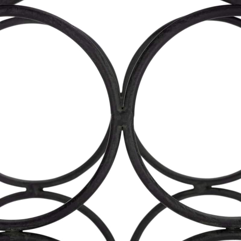 SAFAVIEH Outdoor Living Floyd 4 Wine Bottle Holder - 10"W x 6"D x 14"H