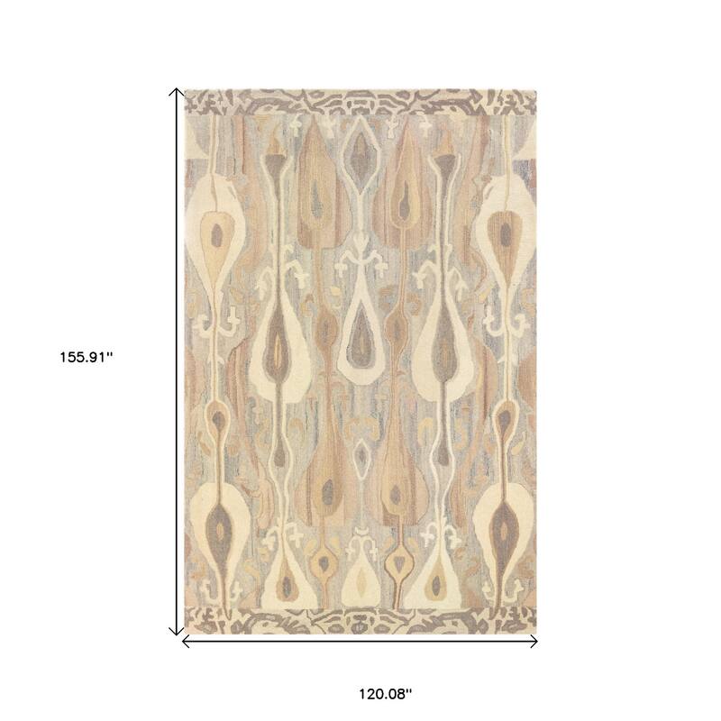 HomeRootsAbstract Bohemian Rectangle Area Rug