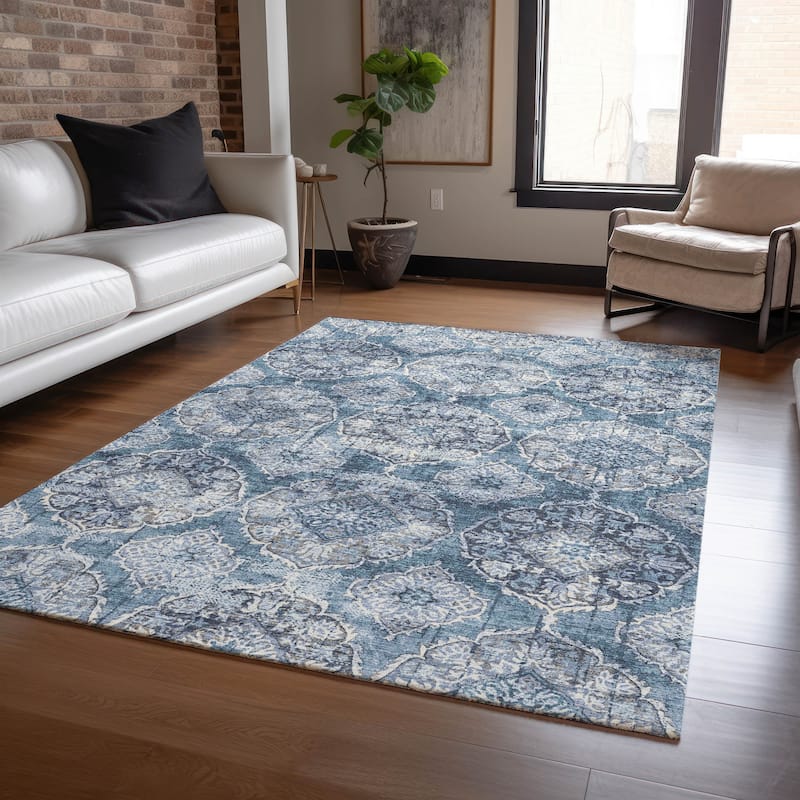 Machine Washable Indoor/Outdoor Farmhouse Jo Chantille Rug