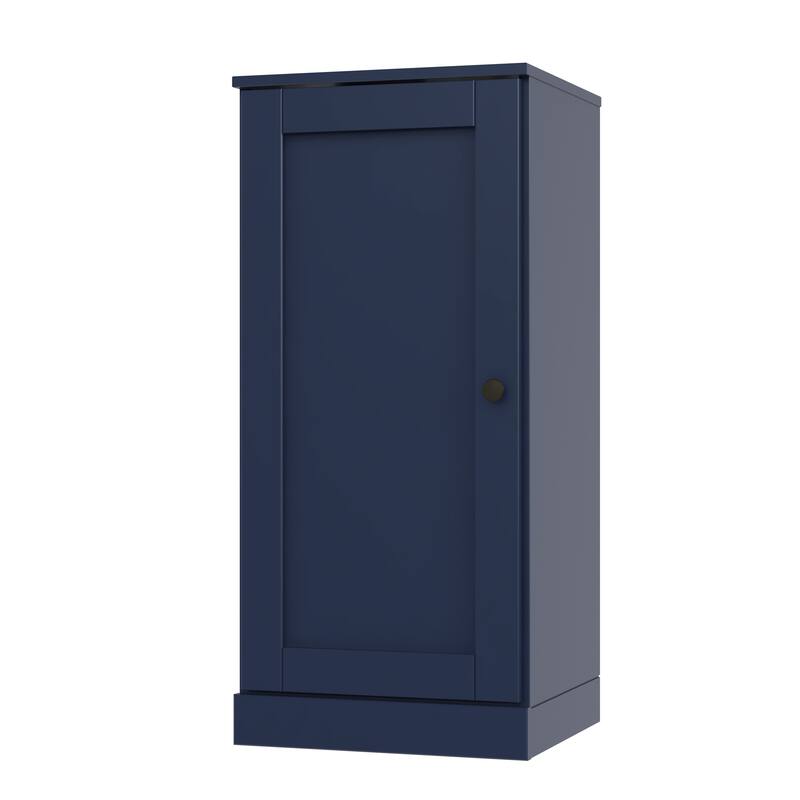 Palace Imports 100% Solid Wood 3-Shelf Bookcase with Shaker Door and Adjustable Shelves