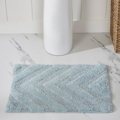 Better Trends Bathroom Rug Set 100% Cotton Tufted Water Absorbent Bath Rug for Shower, Sink Mats Machine Wash Hugo Collection