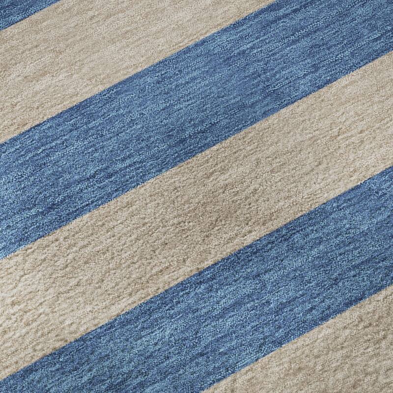 Premium Washable Super Soft Cabana Stripe Mayfield Rug