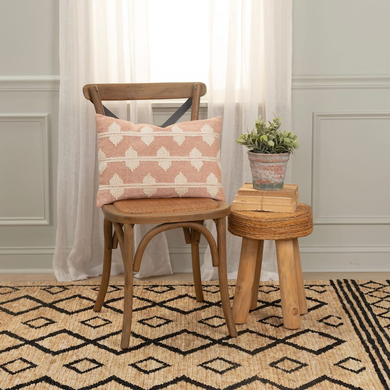 Rizzy Home Traditional Pillow Cover - 14"x20"
