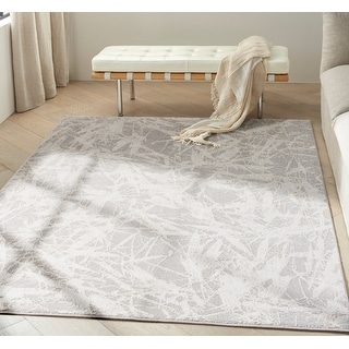 Calvin Klein CK950 Rush Indoor only Grey Abstract Area Rug