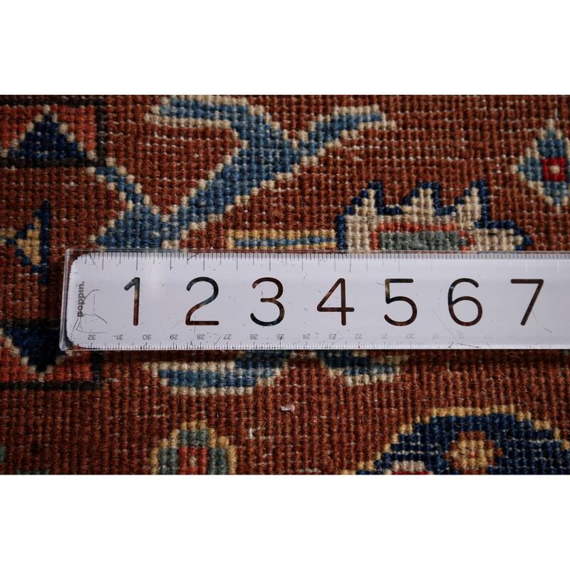 Kazak Oriental Runner Rug Handmade Traditional Orange Wool Carpet - 2'5" x 9'8"