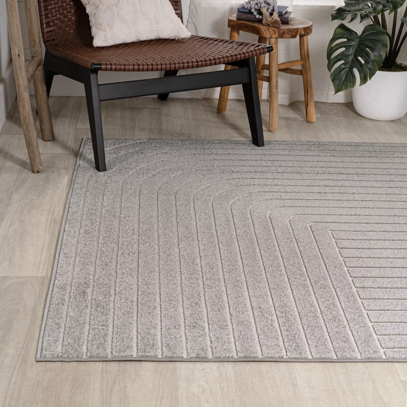JONATHAN Y Aarhus Minimalist Angle Geometric Ivory/Cream Area Rug