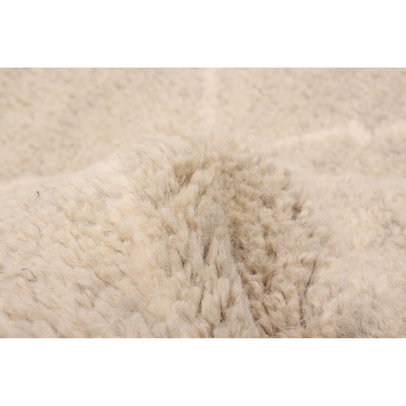 ECARPETGALLERY Hand-knotted Tangier Khaki Wool Rug - 2'11 x 11'9