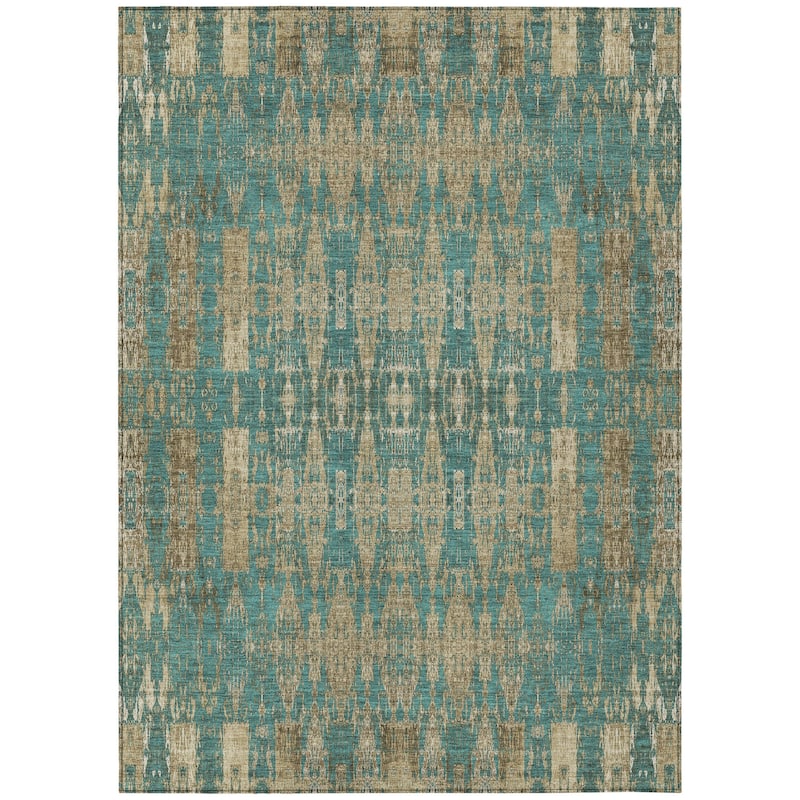 HomeRoots Moroccan Transitional Rectangle Outdoor Rug