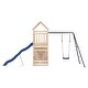 preview thumbnail 17 of 21, vidaXL Swing Set Outdoor Backyard Wooden Playground Equipment for Kids Age 3-8