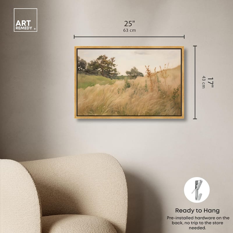 Cogon Grass Breeze I Canvas by Art Remedy