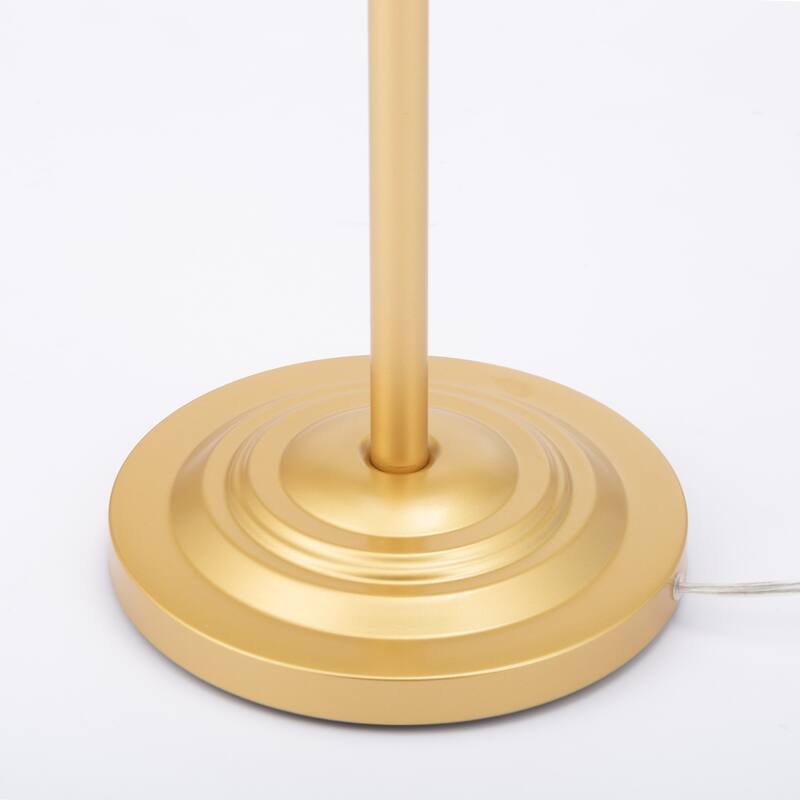 66.1" Tree Floor Lamp with 3 Cage Lampshades and Metal Pole