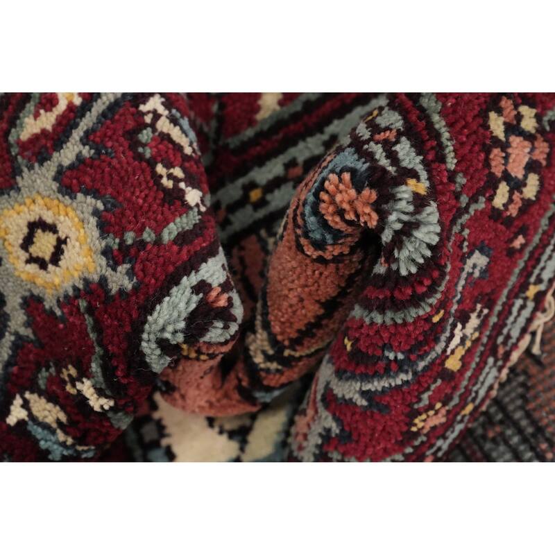 Hand Knotted Oriental 100% Wool Carpet Traditional Medallion Beige & Ivories Heriz (serapi) Area Rug - 6' 0'' X 4' 0''