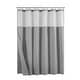 preview thumbnail 32 of 49, Cotton Blend Honeycomb Waffle Shower Curtain with Snap-in Liner