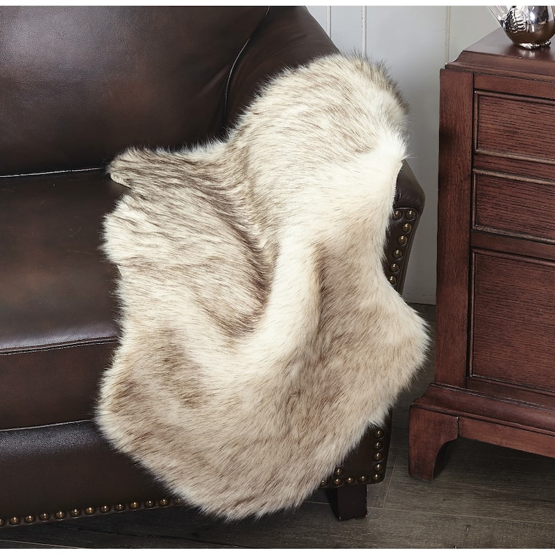 Serenta Shag Sheepskin Silky FauxFur Area Rug Sofa Decor - 24" x 36" - 24" x 36"