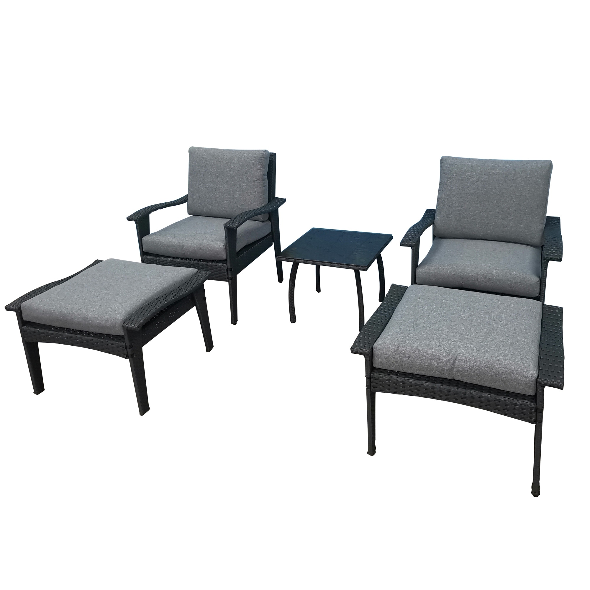 Metal garden clearance lounge set