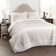 preview thumbnail 2 of 3, Lush Decor Hygge Geometric Pattern 3-piece Quilt Set