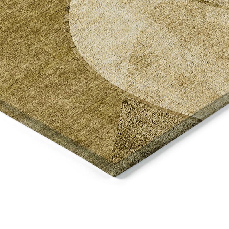 Machine Washable Indoor/ Outdoor Chantille Modern Abstract Rug