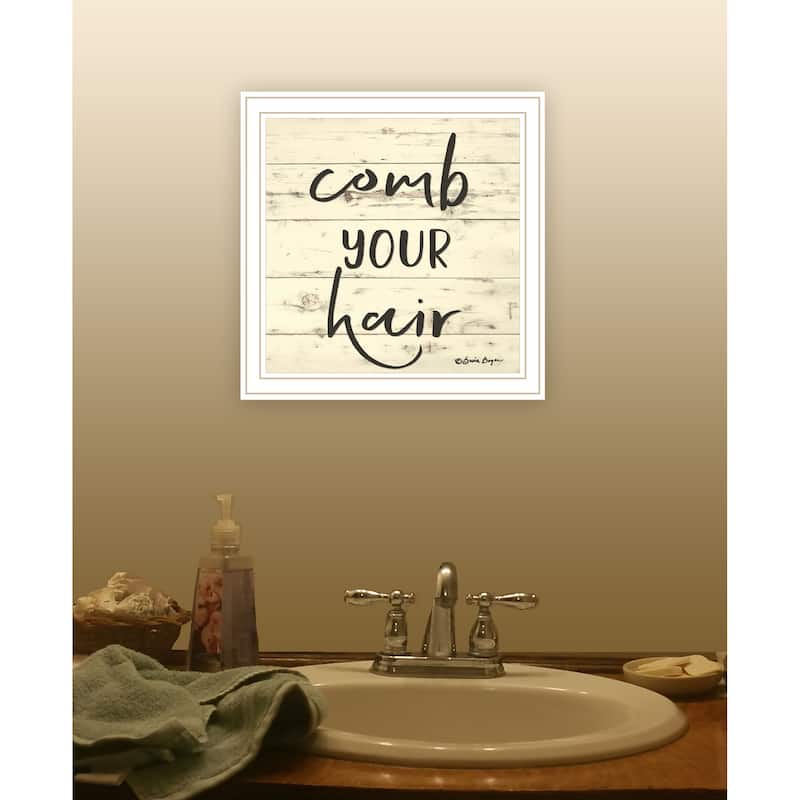 TrendyDecor4U Contemporary "Comb Your Hair" Framed Print Wall Art