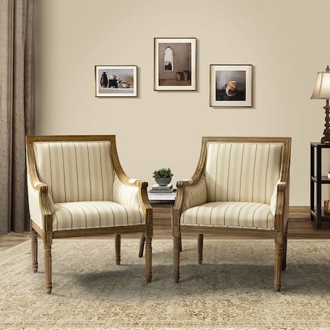 Alcander Armchair with Turned Leg Set of 2