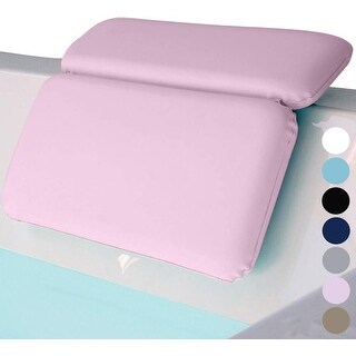 Bathtub Pillows for Neck Head and Back Support, Grip Bath Pillow for Curved or Straight Tub ...