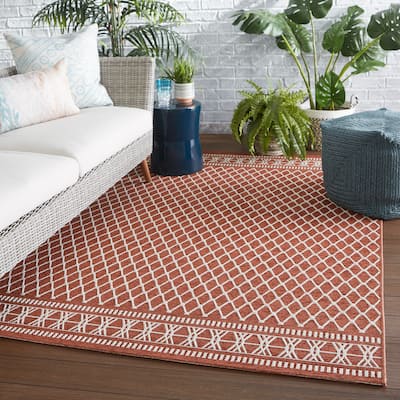 Catriona Indoor/ Outdoor Trellis Area Rug