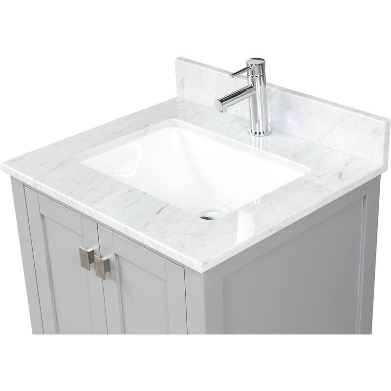 Blossom Geneva 24" Solid Wood Bathroom Vanity with Marble Top