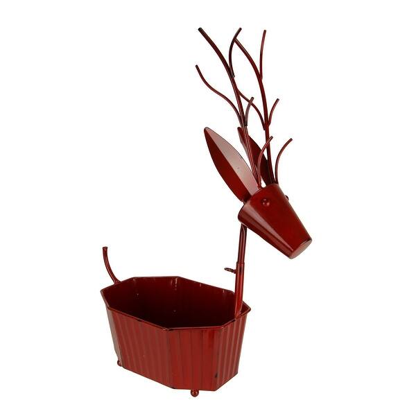 Shop Rustic Metal Art Deer Indoor Outdoor Decorative Tub Or