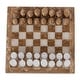 preview thumbnail 5 of 4, Novica Handmade Brown And White Challenge Onyx And Marble Chess Set (7.5 Inch)