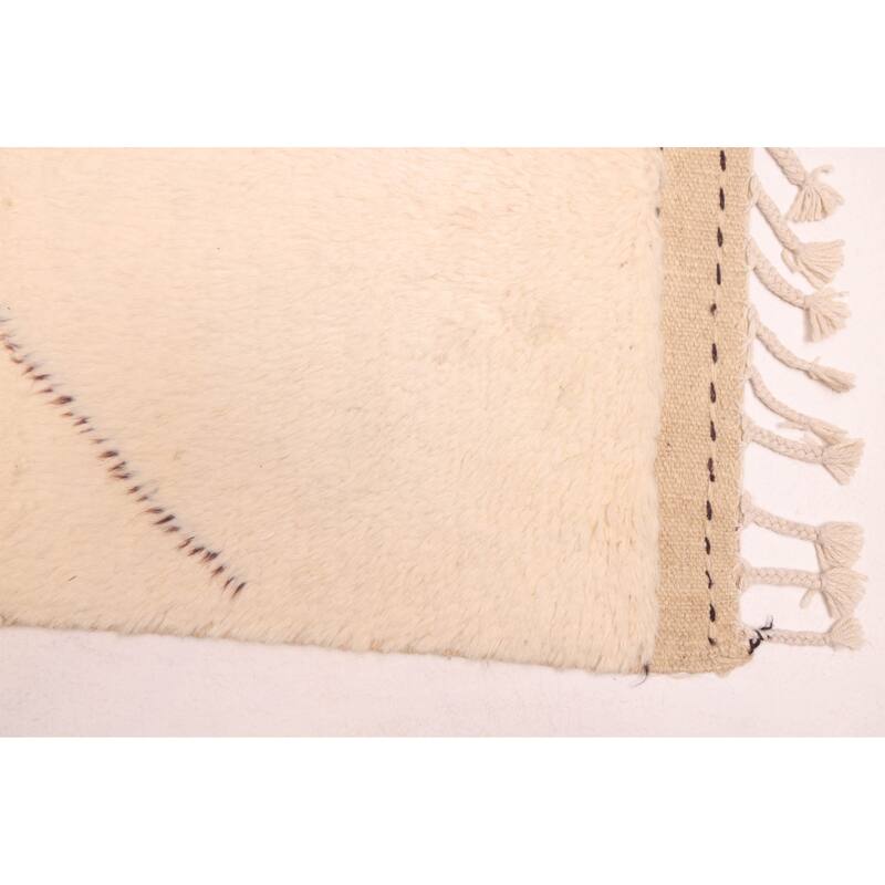 ECARPETGALLERY Hand-knotted Pak Finest Marrakesh Cream Wool Rug - 6'8 x 9'11