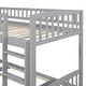 preview thumbnail 8 of 12, Twin Over Twin Bunk Bed with Slide and Reversible Ladder, Solid Wood Frame with Guardrails, Durable Design