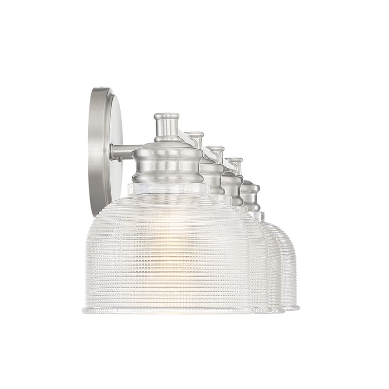 Meridian M80036 4 Light 32" Wide Bathroom Vanity Light with Halophane