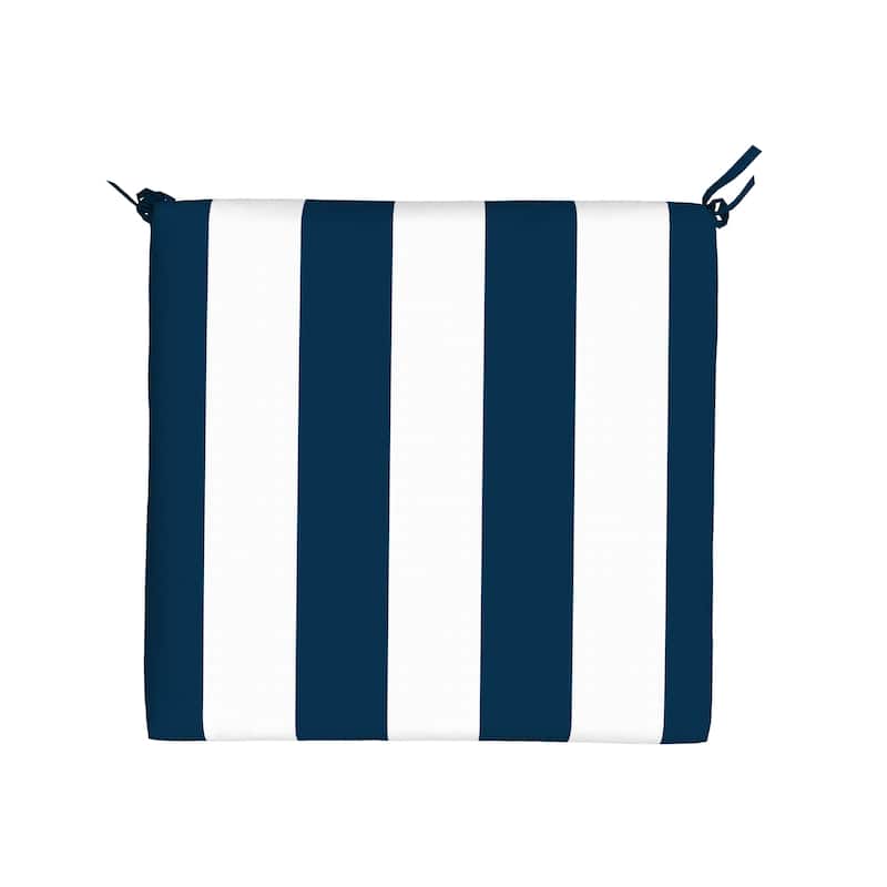 Island Retreat All-Weather Outdoor Striped Seat Cushion (Set of 2)