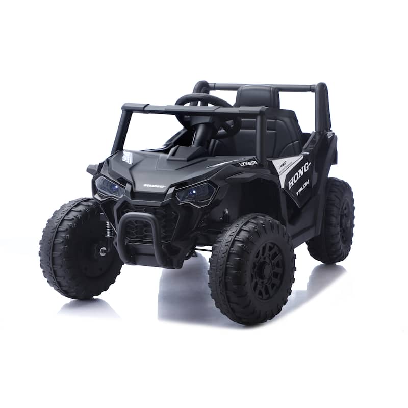 Ride On Car, Kids Electric UTV Car, Ride On Car For Kids,12V Ride On Utv Toy Electric Car With Remote Control - Black
