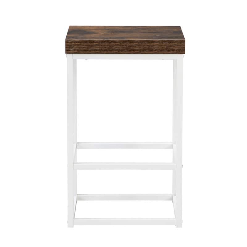 Farmhouse-Style Kitchen Island Set with Drop-Leaf Table, Two Seats, Storage Cabinet, Drawers, and Towel Rack‌