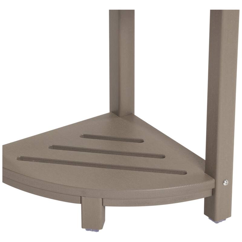 Anapolis Poly Corner Shower Bench