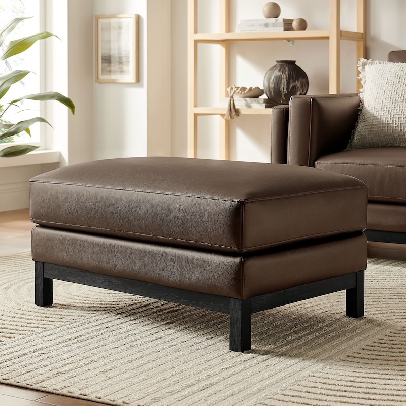 Roscoe Upholstered Ottoman - Espresso
