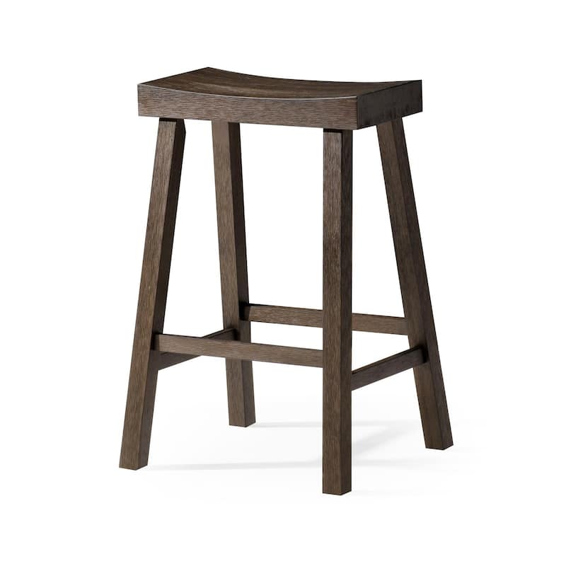 Maven Lane 27" Vincent Counter Height Kitchen Stool - N/A - Single - Antiqued Brown