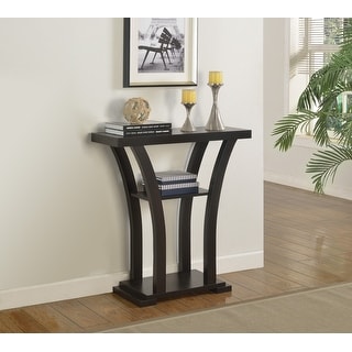 Transitional Draper Console Table in Gray Finish Rectangular Table Top ...